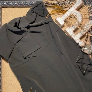 NWT Alexia Admor Black BowTie Cocktail Dress Sz 10